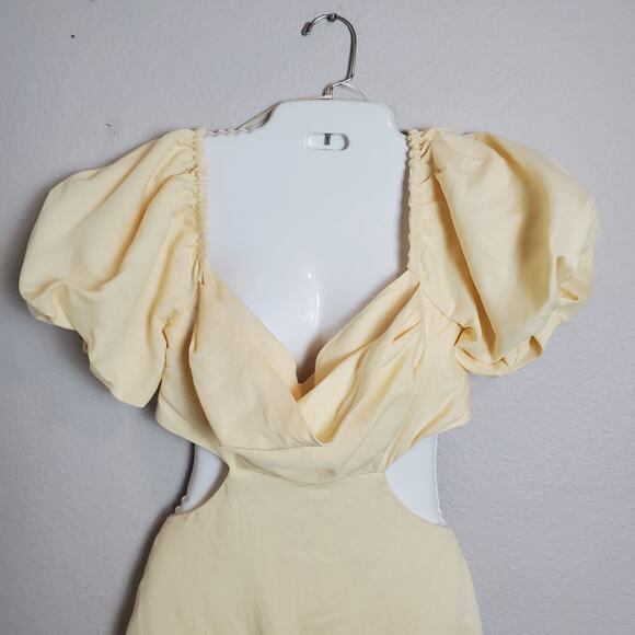 ASTR The Label Winley Midi Dress Side Cutout M Bridgerton Coquette Garden Party - Picture 4 of 12